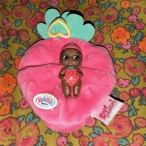 Zapf Creation Mini‎ Baby Born Surprise Doll Strawberry Shape Playset Sleeper